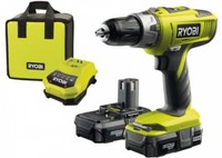 Ryobi One+ Cordless Combi Drill With 2 X 1.3a Batteries And 45 Minute Charger, Ryobi One+ Cordless Combi Drill With 2 X 1.3a Batteries And 45 Minute Charger,