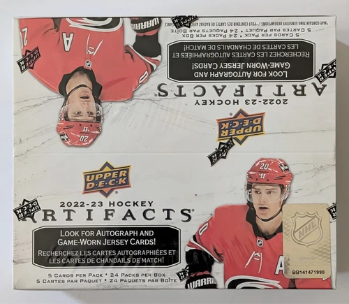 (FACTORY SEALED) UPPER DECK 2022-23 ARTIFACTS HOCKEY RETAIL BOX 24 PACKS PER BOX