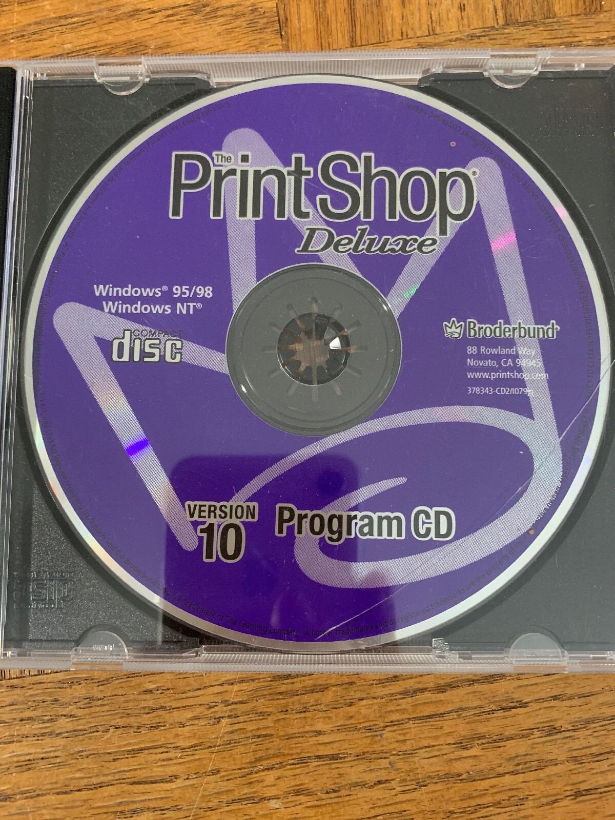 Print Shop Deluxe Computer Software eBay
