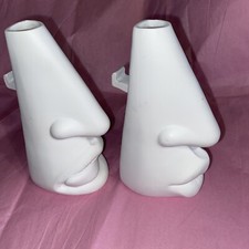 Ceramic Pair Of Nose Eye Glass Holders 2