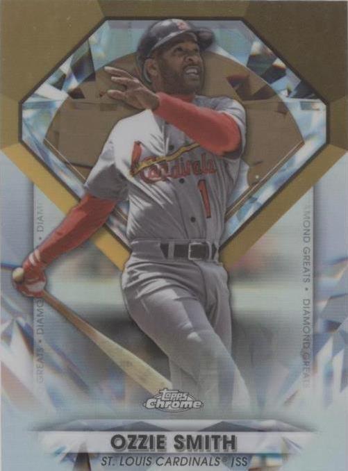 2022 Topps Chrome Update Series - Diamond Greats Chrome Ozzie Smith # ...