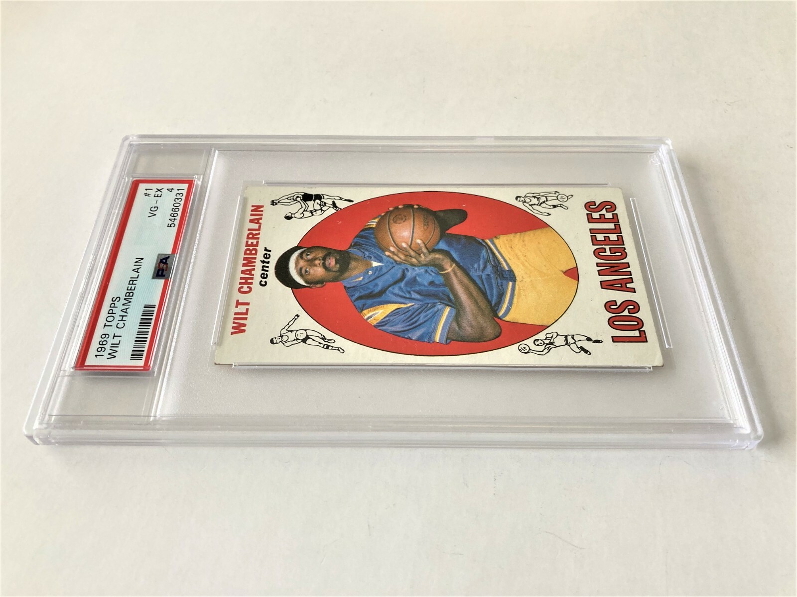 1969 TOPPS BASKETBALL WILT CHAMBERLAIN #1 HOF PSA 4  view 5