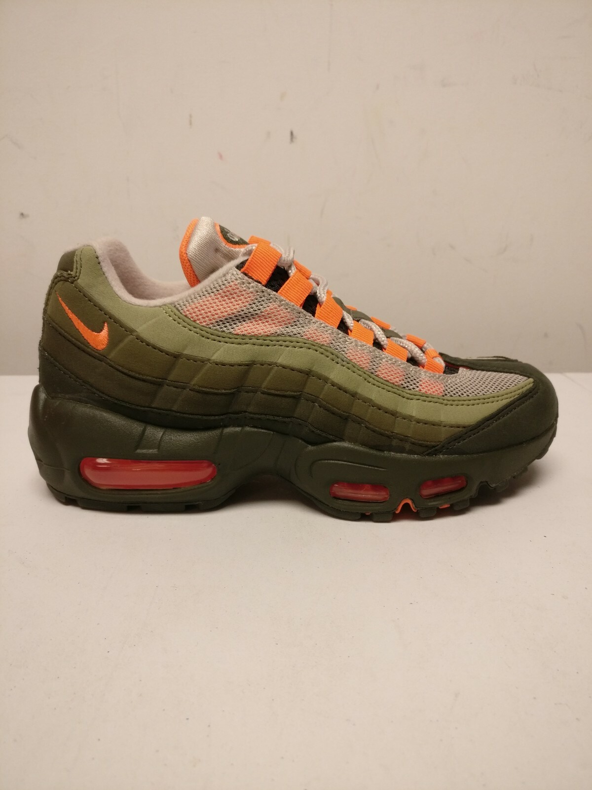 Nike Air Max 95 OG Neutral Olive At2865-200 String Total Orange Size 3.5 for sale online | eBay