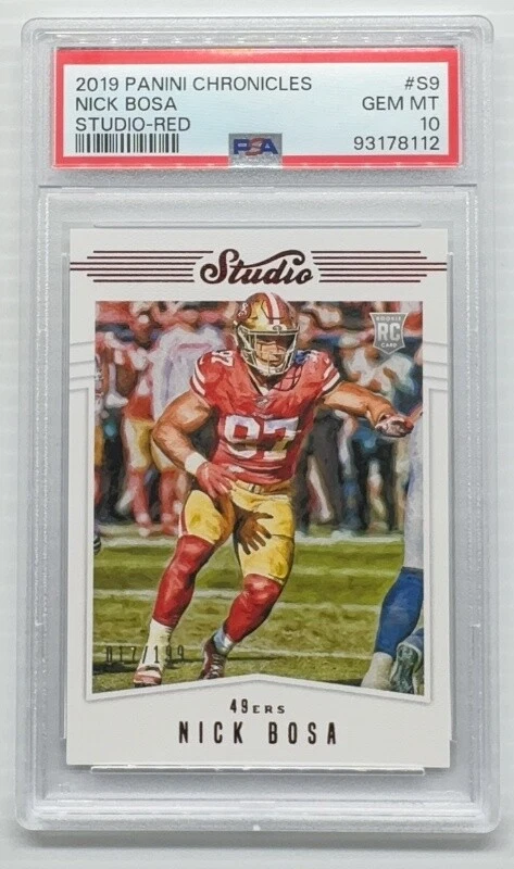 Nick Bosa Panini Chronicles Studio #S9 Red