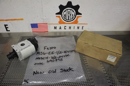 FESTO MS6-EE-1/2-10V24 542582 4-10Bar 60-145PSI Shut Off Valve New Old Stock