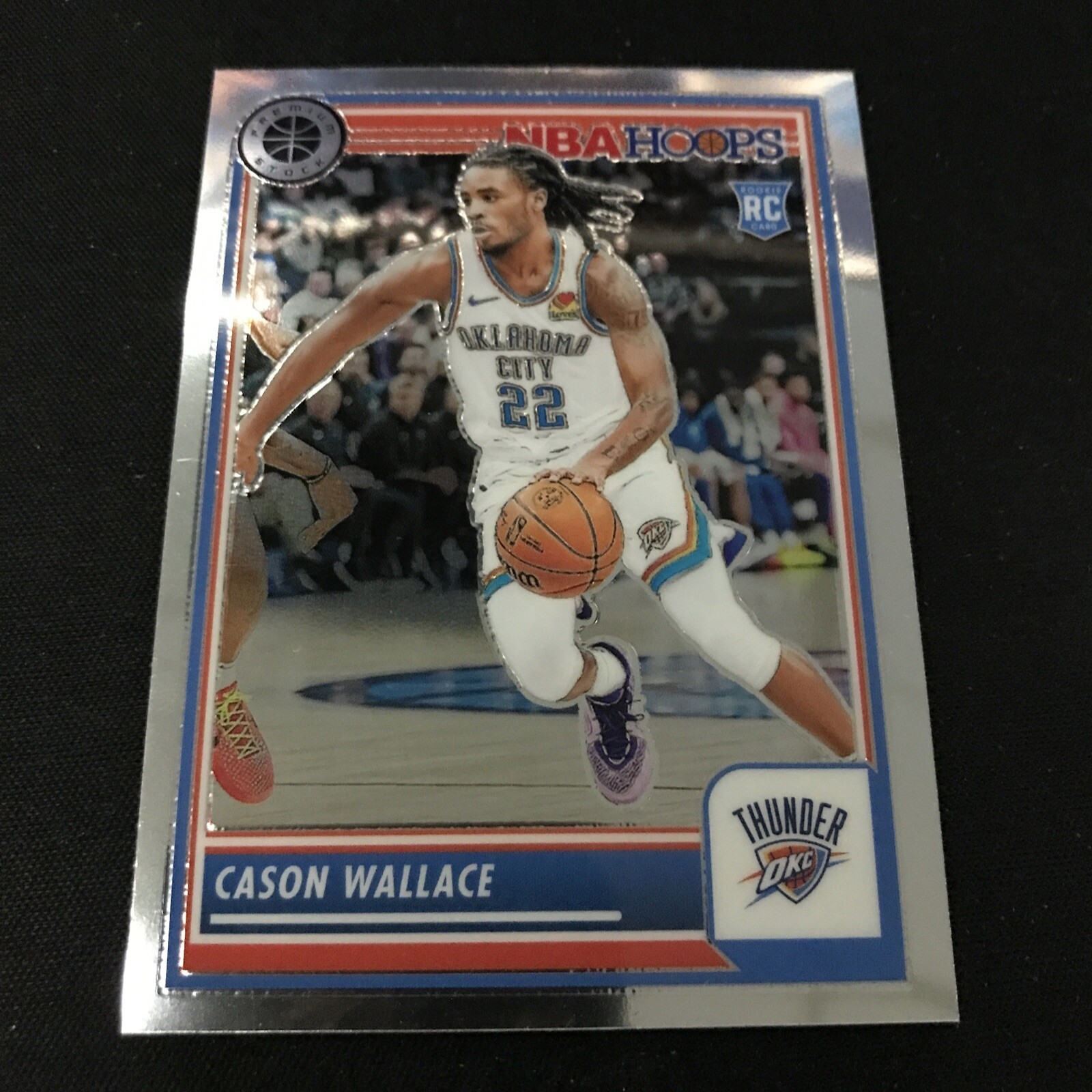 2023-24 Panini NBA Hoops Premium Stock - #76 Cason Wallace (RC)