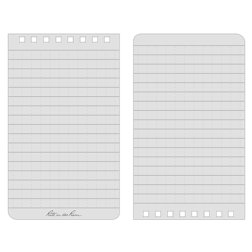 Rite In The Rain 3"x 5" Waterproof Pocket Notepad ORANGE No OR35 - Picture 2 of 5