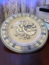 Louisville Stoneware Pottery-Gaggle of Geese Plate