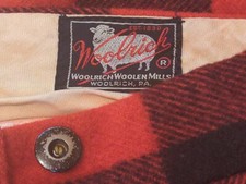 VinTagE WOOLRICH BuFFaLo CHeCK PLaiD MaCKiNaW HeavY WooL HuNTinG PaNtS no jacket