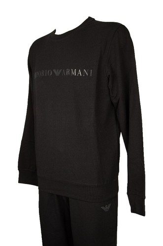 EMPORIO ARMANI men's tracksuit complete with crew neck sweater with logo and tro - Picture 3 of 5