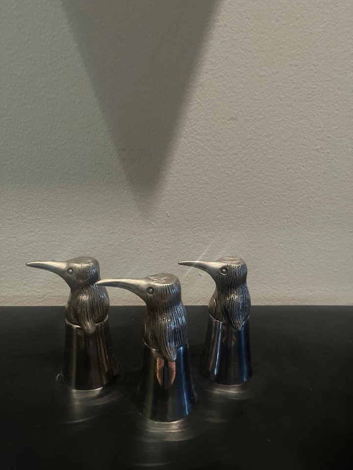 Juego vintage de tres vasos estribo solo recogida Foto 4 de 4