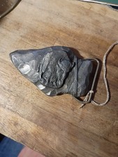 Vintage 1988 Masterpiece Pewter Buffalo Arrowhead Belt Buckle USA Made Western