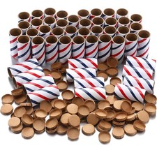 Faccito 50 Pcs Red White Blue Firework Tubes 1 x2-1/2 x3/32 Stick Fireworks P...