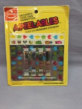 VTG RARE 1984 Goody A-Peel-Ables Decorate Your Own STAY TIGHT Barrettes NOS 8959