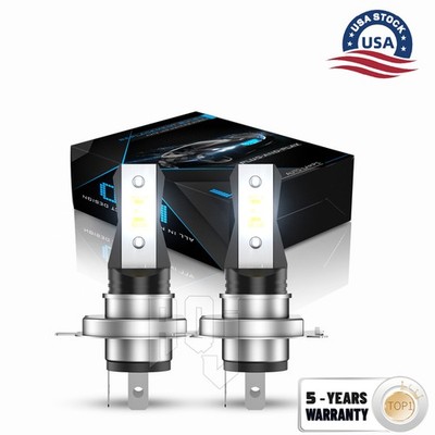 White LED FOR Mitsubishi Eclipse 2000-2005 Headlight H4 6000K Bulbs Hi/Low Beam