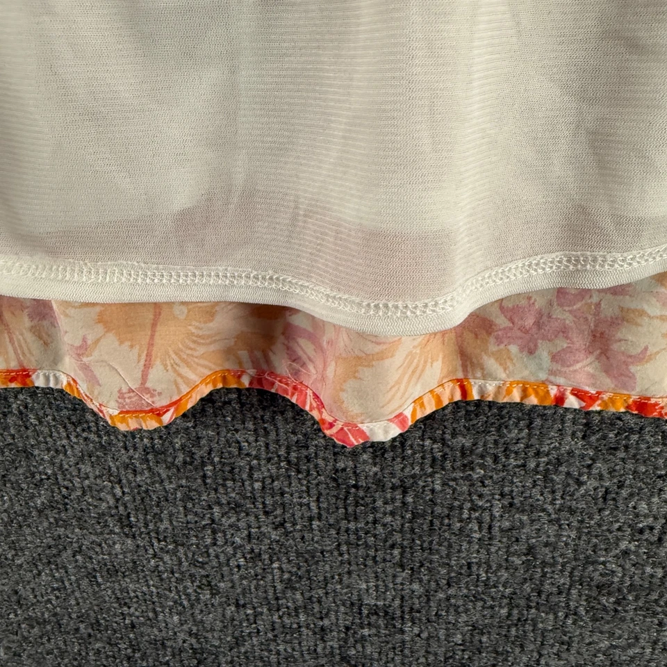 Vestido Old Navy Feminino 2XL Rosa Floral Prairie Cottagecore Boho Camponês Verão - Imagem 4 de 4