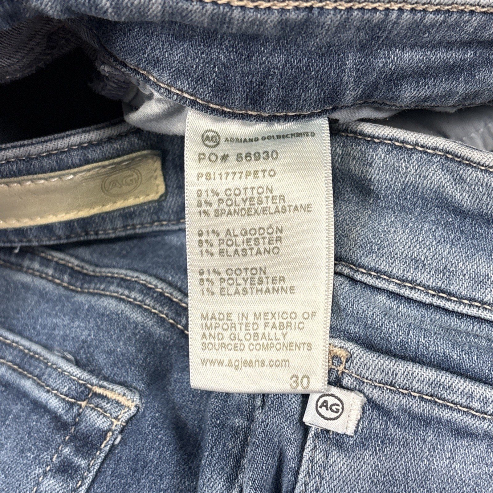 AG Adriano Goldschmied The Farrah Ankle Skinny High Rise Jeans Women’s 30 28x28 - View 6