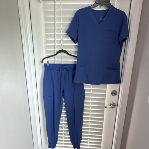 COZYFIT Ceil Blue Scrubs Set Size S Medical Uniform 
