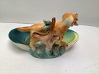 Vintage Napco Golden Retriever Dog with bird Porcelain Figurine Trinket dish — photo 5