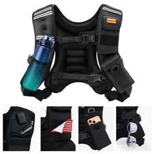 Weighted Vest Woman  Men,8lb/12lb/16lb/20lb/30lb/40lb Plus Size 12lb, Black