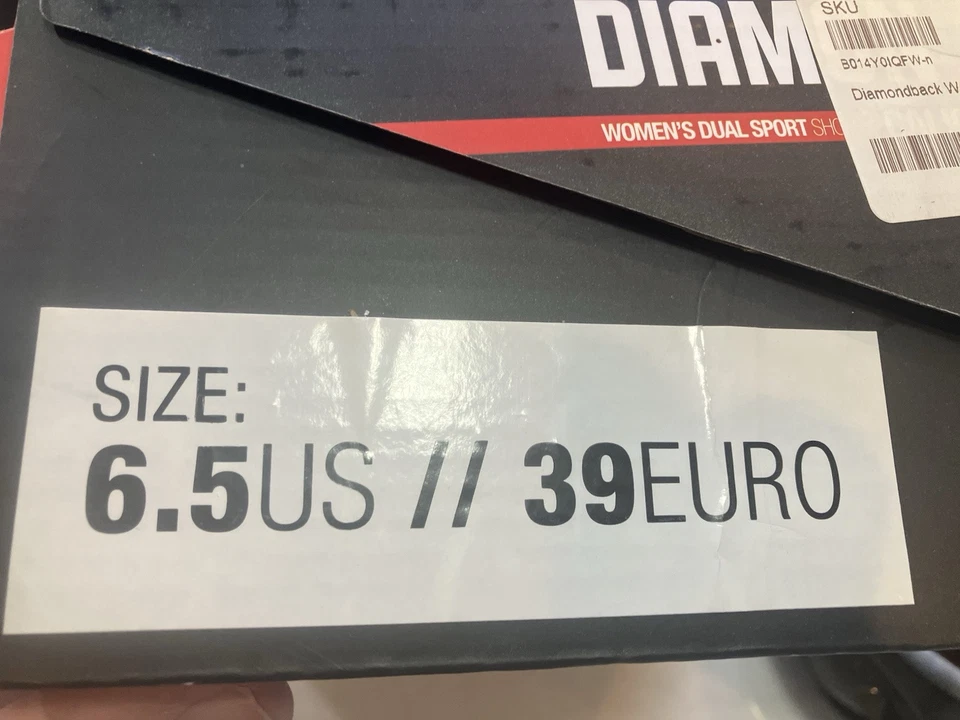 Zapatos de ciclismo de carretera para mujer Diamondback Calico talla 6,5 EE. UU. 39 euros nuevos en caja Foto 3 de 4