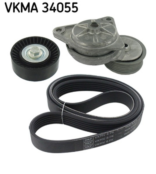 Keilrippenriemensatz SKF Vkma 34055 FüR BAP Focus BNP Ford Mondeo BFP 2 Turnier-image