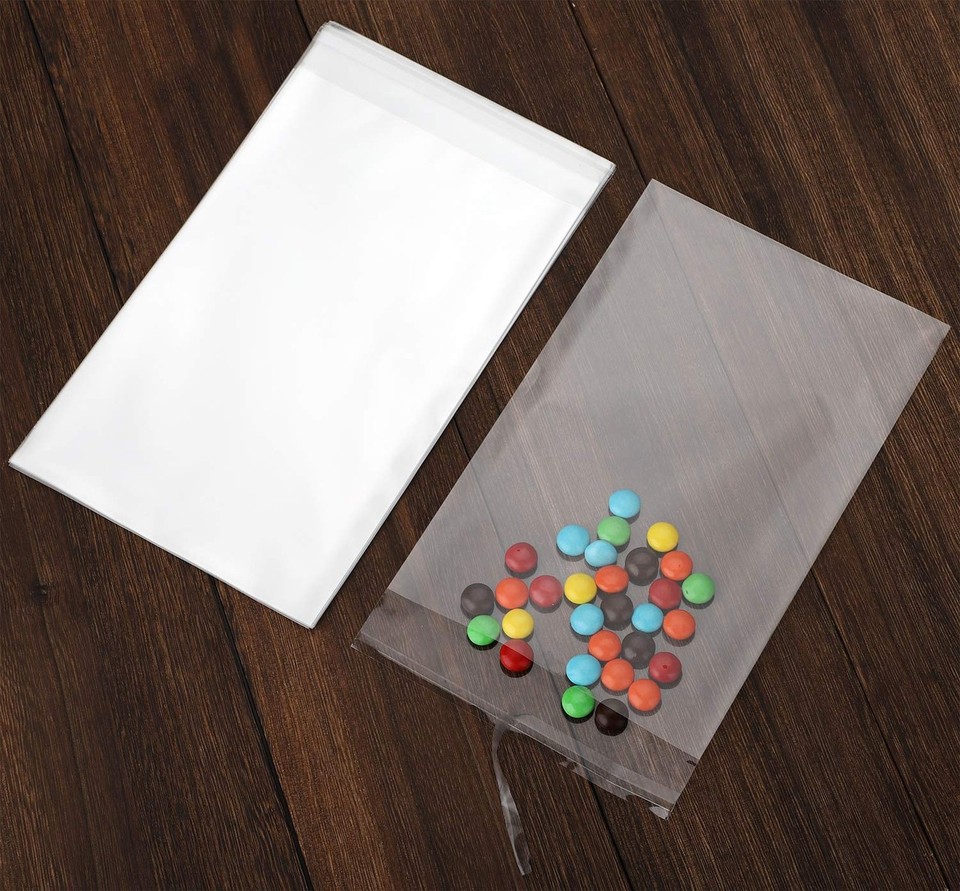 100 - 9 "x 12" Clear Poly T-Shirt Plastic Apparel Bags Goditi La - Foto 4