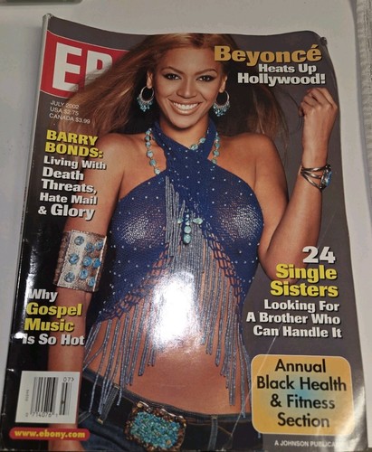 Vintage Ebony Magazine Jul. 2002 Beyonce - Picture 1 of 4