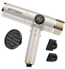 Hittiona Infrared Ionic Hair Dryer with Diffuser - 2000W Dual Voltage Blow Dryer