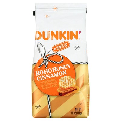 Dunkin'  HO HO HONEY CINNAMON Limited Edition Ground Coffee 11oz BB 09/25