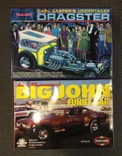 (2) Polar Lights model kits - Undertaker dragster & Big John funny car