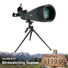 SVBONY SV28A Spotting Scope FMC 25-75X100 for Shooting Hunting Bird Watching