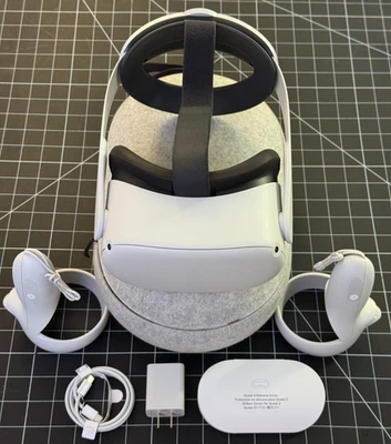 Meta Quest 2 VR Headset 128GB w/ ELITE + CASE Excellent Condition + $80 Extras - Image 1 of 4