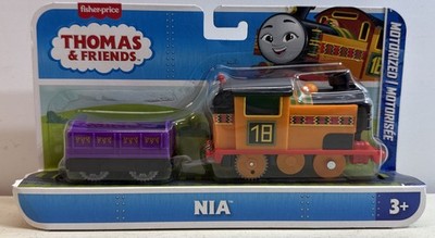 Thomas & Friends Nia Motorized Engine with Cargo Car Fisher-Price Mattel New
