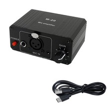 Dynamic Microphone Condenser Mic Amplifier M-20 Audio 48V Phantom  Charging8842