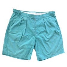 VTG 70's "Dache" Teal Turquoise Green Shorts -Size 40