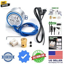 Synchronous Turntable Motor Electric Motor 2.5-3RPM/MIN 50/60Hz 4W CCW/CW AC1...