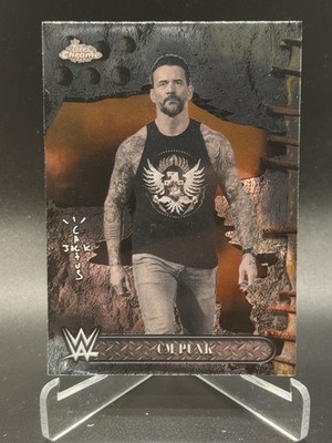 2025 Topps Chrome Cactus Jack WWE CM Punk Base #8 Monday Night Raw