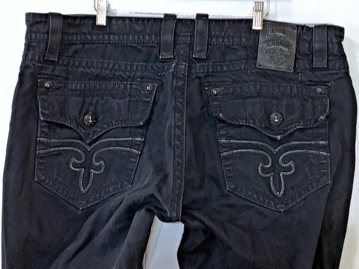 Rock Revival Black Cotton Jeans for Men for sale | eBay