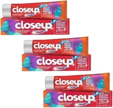 6 x Close Up Ever fresh Anti Bacterial 12h Fresh Breath RED HOT Toothpaste 90g