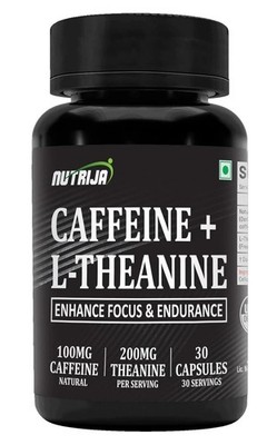 NutriJa Natural Caffeine 100MG Plus L-Theanin 200MG - 30 Kapseln