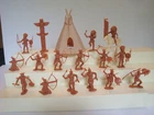 Marx Heritage  Fort Apache / Complete Set  of 16 Indians w/ Pony & Tepee