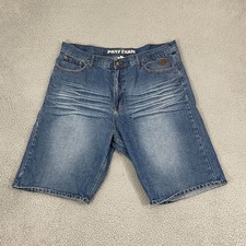 Y2k Phat Farm Denim Shorts Men 40 Medium Wash Baggy Loose Skater VTG Jorts