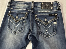 Miss Me Women  s Bootcut Jeans   DK34 Dark Blue Size 28 NEW w/tags JW5087B5 109