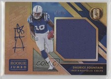 2018 Panini Gold Standard Rookie Jersey Jumbo 73/99 Daurice Fountain Auto 15fy