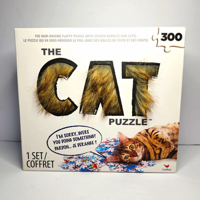 Cardinal The Cat 300 Pc Interlocking Jigsaw Puzzle w/ Bonus Game Cards