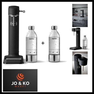 Carbonator 3, Wassersprudler aus Edelstahl mit 2 x BPA-frei Flaschen, Mattsch...