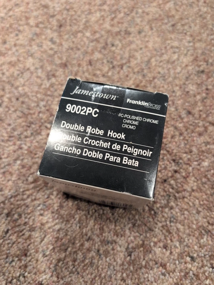 Gancho para bata de baño Jamestown de latón Franklin 9002 piezas acabado cromado pulido Foto 2 de 2