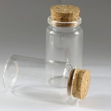47x50mm Empty Cork bottle Vial Clear 5-30 pieces 50ml Wholesale Wishing bottles