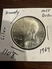 1964 Kennedy half Dollar Silver (1108)